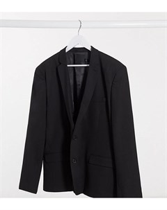 Черный пиджак скинни Plus Asos design