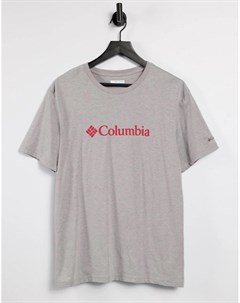 Серая базовая футболка с логотипом CSC Columbia