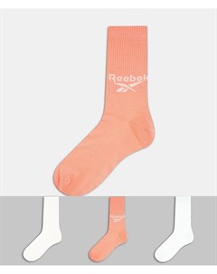 Набор из трех пар носков пастельных оттенков Classics Reebok