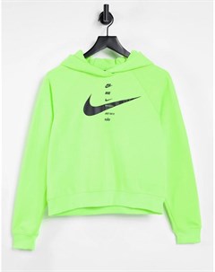 Зеленый худи с логотипом галочкой Nike