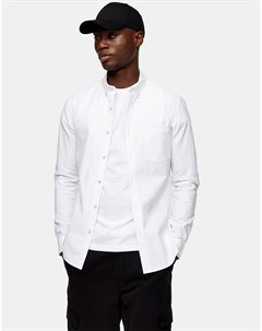 Белая оксфордская рубашка из эластичной ткани Topman