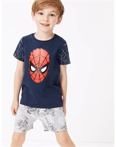 Хлопковая пижама с изображением Spider Man Marks & spencer
