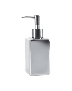 Дозатор для жидкого мыла Quadro серебряный 6 5х6 5х17 5 см Spirella