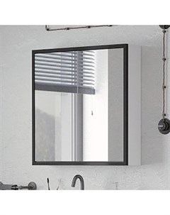 Зеркальный шкаф Айрон 70 черная белая SD 00000408 Corozo