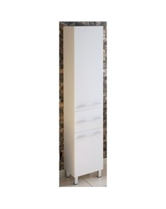 Шкаф пенал Мирэль 40 с бельевой корзиной белый SD 00000400 Corozo