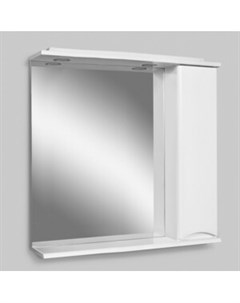 Зеркало шкаф Like 80 правый с подсветкой белый глянец M80MPR0801WG Am.pm.
