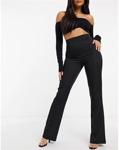 Черные расклешенные брюки Femme luxe