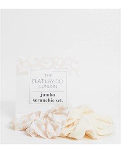 Эксклюзивный набор резинок для волос нейтральных оттенков The Flat Lay Co X ASOS Flat lay company