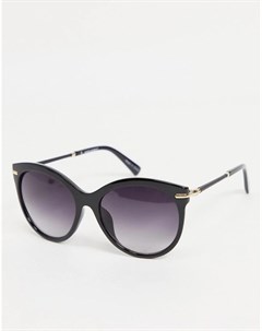 Солнцезащитные очки кошачий глаз черного цвета Vero moda