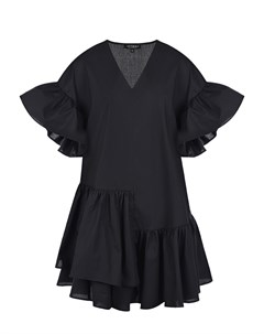 Черное асимметричное платье Attesa