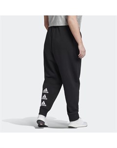 Флисовые брюки Stacked Logo Plus Size Sport Inspired Adidas