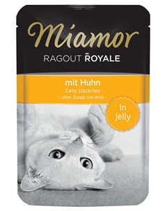 Ragout Royal для взрослых кошек с курицей в желе 100 гр х 22 шт Miamor