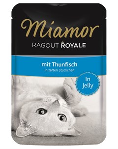 Ragout Royal для взрослых кошек с тунцом в желе 100 гр х 22 шт Miamor