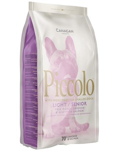 Grain Free Light senior беззерновой для пожилых собак маленьких пород с цыпленком 1 5 кг Piccolo