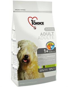Dog Adult All Breeds Hypoallergenic беззерновой для взрослых собак всех пород при аллергии с уткой и 1st choice