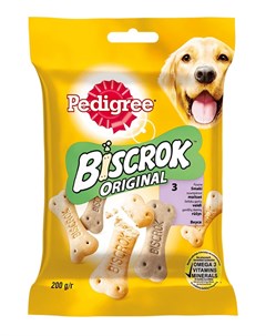 Лакомство для собак Biscrok Бисквитные косточки 0 2 кг Pedigree