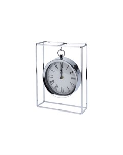 Часы настольные подвесные металлические хром прозрачный 25 0x18 0x5 0 см Garda decor