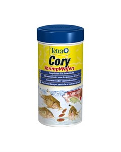 Cory ShrimpWafers Основной корм для всех видов донных рыб 250 мл Tetra