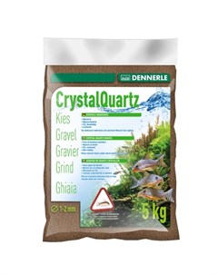 Crystal Quartz Gravel Грунт аквариумный темно коричневый фракция 1 2 мм 5 кг Dennerle