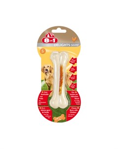 8in1 Delights Strong Bones S Косточка для взрослых собак мелких пород с курицей 80 гр