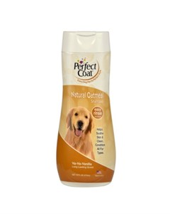 8in1 Perfect Coat Natural Oatmeal Шампунь для собак успокаивающий для раздраженной кожи 473 мл