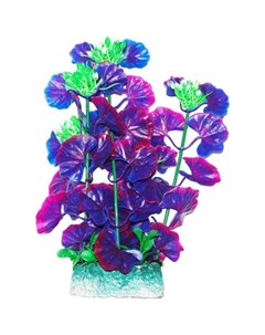 Растение аквариумное Щитолистник зелено фиолетовый 24 см Уют