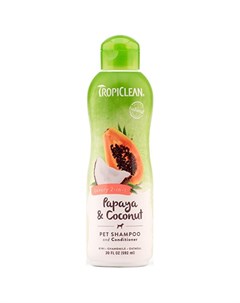 Luxury 2 in 1 Papaya Coconut Шампунь кондиционер для кошек и собак 355 мл Tropiclean