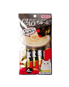 CIAO Лакомство для взрослых кошек мраморная вырезка с животика тунца Хон Магуро 56 гр Inaba