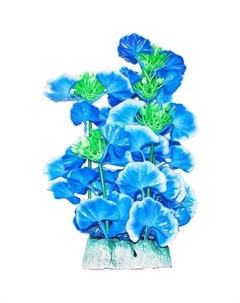 Растение аквариумное голубые цветы 24 см Уют