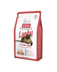 Care Cat Lucky Сухой гипоаллергенный корм для взрослых кошек с курицей и рисом 2 кг Brit*