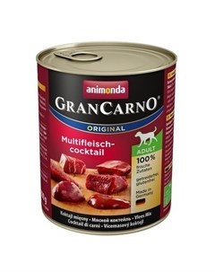 Gran Carno Original Adult Консервы для взрослых собак мясной коктейль 800 гр Animonda