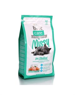 Care Cat Missy Сухой корм для взрослых стерилизованных кошек и кастрированных котов с курицей 2 кг Brit*