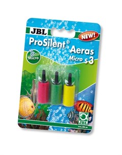 ProSilent Aeras Micro S3 Набор из трёх цветных распылителей для мелких пузырьков в аквариуме Jbl