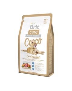 Care Cocco Сухой корм для взрослых привередливых кошек с чувствительным пищеварением с уткой и лосос Brit*