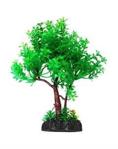 Растение аквариумное дерево зеленое 22 см Уют