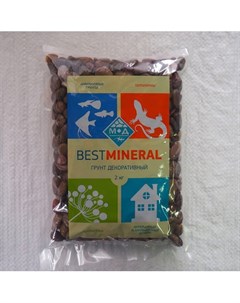 Галька полированная красная фракция 10 15 мм 2 кг Best mineral