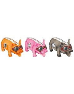 Свинья в гоночных очках игрушка для собак Flamingo