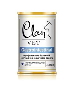Gastrointestinal Влажный лечебный корм для собак для профилактики заболеваний ЖКТ 340 гр Clan vet