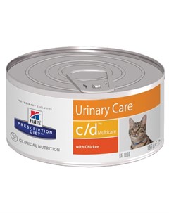 Prescription Diet c d Multicare Urinary Care Влажный лечебный корм для кошек для профилактики мочека Hill`s