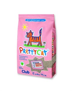 PrettyCat Euro Mix Комкующийся глиняный наполнитель для кошек 10 кг Prettycat