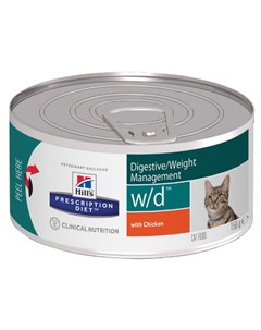 Prescription Diet w d Digestive Weight Management Влажный лечебный корм для кошек при проблемах с ве Hill`s