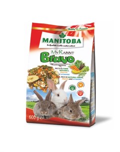 My Rabbit Bravo My Rabbit Bravo Корм для карликовых кроликов с овощами и фруктами 600 гр Manitoba