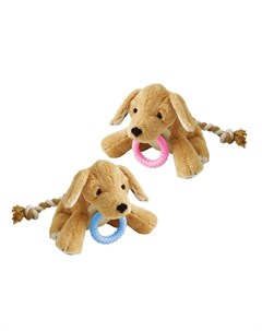 Karlie Basti игрушка Щенок с кольцом для собак и щенков Flamingo