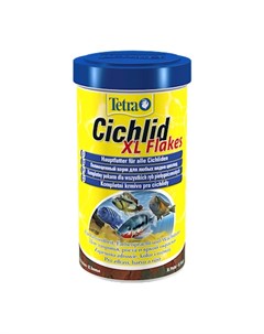 Cichlid XL Flakes основной корм для цихлид и крупных рыб 1 л Tetra