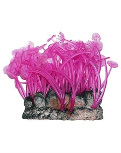 Коралл аквариумный Актиния Карибская колония лиловая силиконовый 10 см Уют