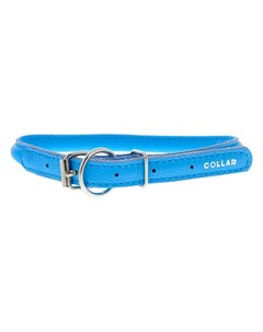 Ошейник для собак Glamour круглый диаметр 8 мм длина 33 41 см синий Collar