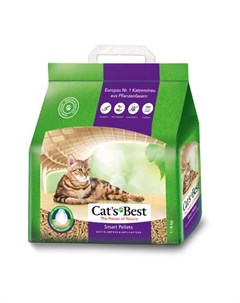 Smart Pellets Древесный комкующийся наполнитель для кошек 5 кг Cat's best