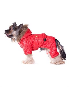 Лыжник 1 Зимний комбинезон для собак красный Dogmoda