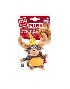 Plush Friendz Игрушка для собак Лось с пищалкой Gigwi