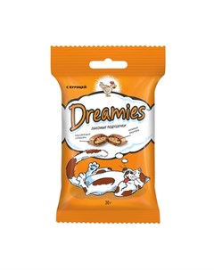 Подушечки с паштетом для взрослых кошек с курицей 30 гр Dreamies